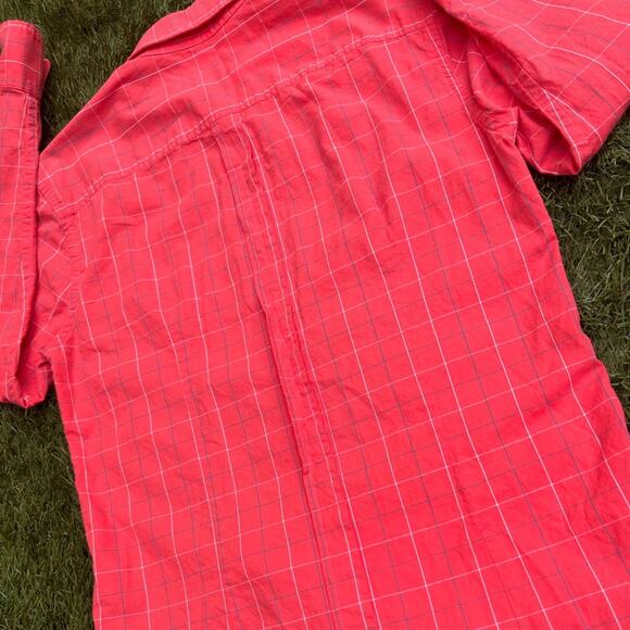 Band of Outsiders Y2K Preppy WindowPane Hipster Twee Slim Button Down Shirt 1/S - Picture 9 of 9